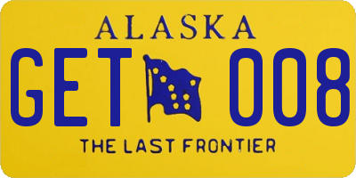 AK license plate GET008
