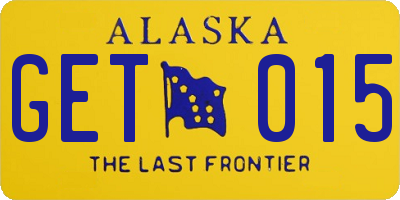 AK license plate GET015