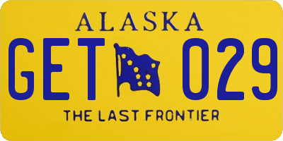 AK license plate GET029