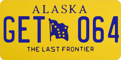 AK license plate GET064