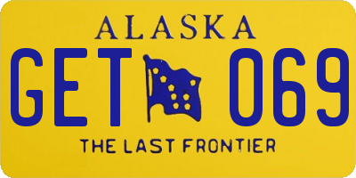AK license plate GET069