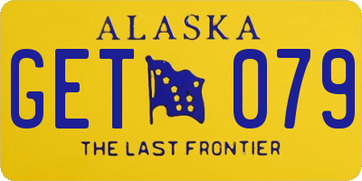AK license plate GET079