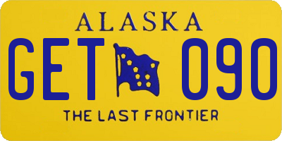 AK license plate GET090