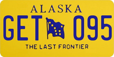 AK license plate GET095