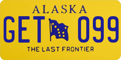 AK license plate GET099
