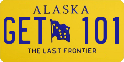 AK license plate GET101