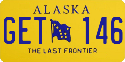 AK license plate GET146