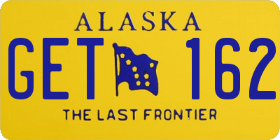 AK license plate GET162