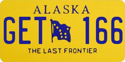 AK license plate GET166