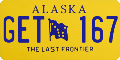 AK license plate GET167
