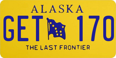 AK license plate GET170