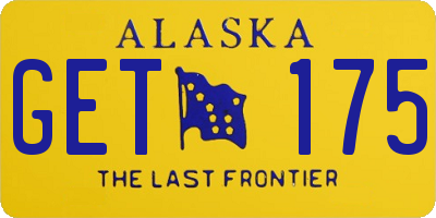 AK license plate GET175