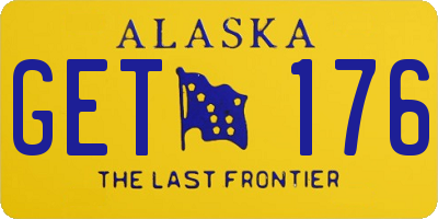 AK license plate GET176
