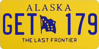 AK license plate GET179