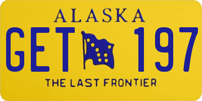 AK license plate GET197