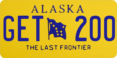 AK license plate GET200