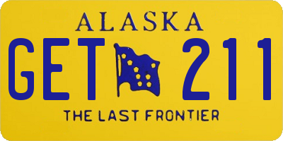 AK license plate GET211