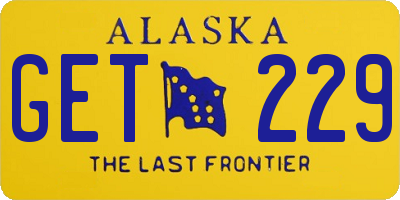 AK license plate GET229