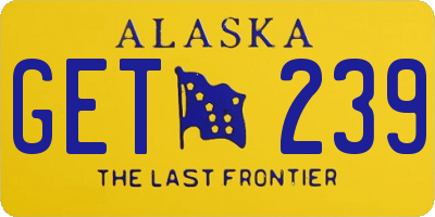 AK license plate GET239