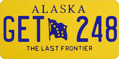 AK license plate GET248