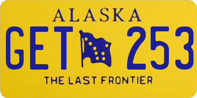 AK license plate GET253