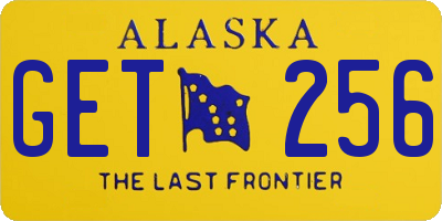 AK license plate GET256