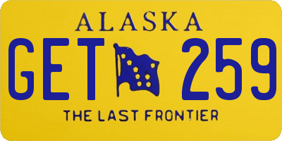 AK license plate GET259