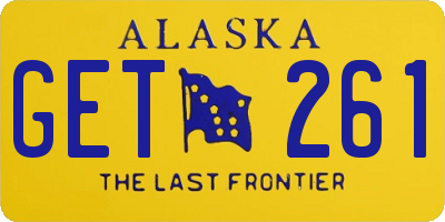 AK license plate GET261
