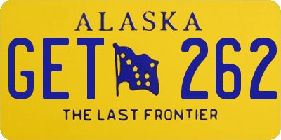 AK license plate GET262