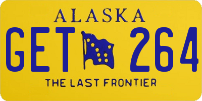 AK license plate GET264