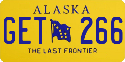 AK license plate GET266