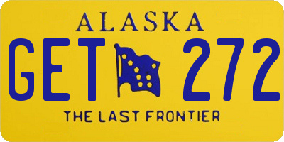 AK license plate GET272