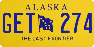 AK license plate GET274
