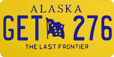 AK license plate GET276