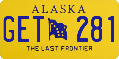 AK license plate GET281