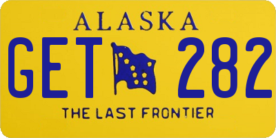 AK license plate GET282