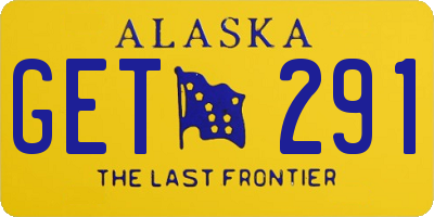 AK license plate GET291