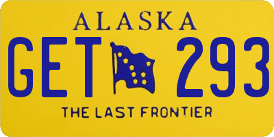 AK license plate GET293