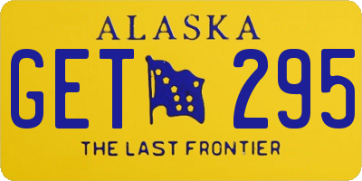 AK license plate GET295