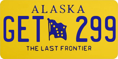 AK license plate GET299