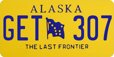 AK license plate GET307