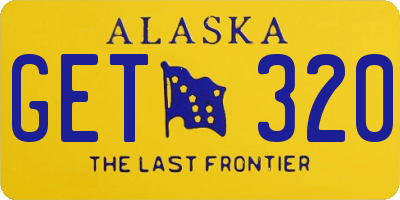 AK license plate GET320