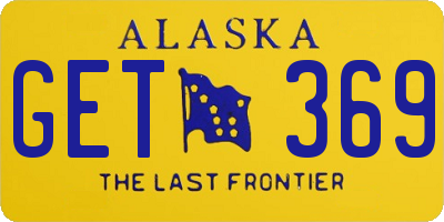 AK license plate GET369