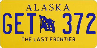 AK license plate GET372