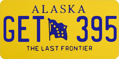AK license plate GET395