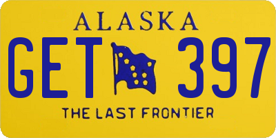 AK license plate GET397