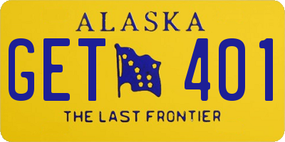 AK license plate GET401