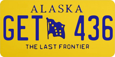 AK license plate GET436