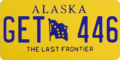 AK license plate GET446