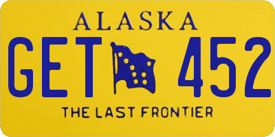 AK license plate GET452